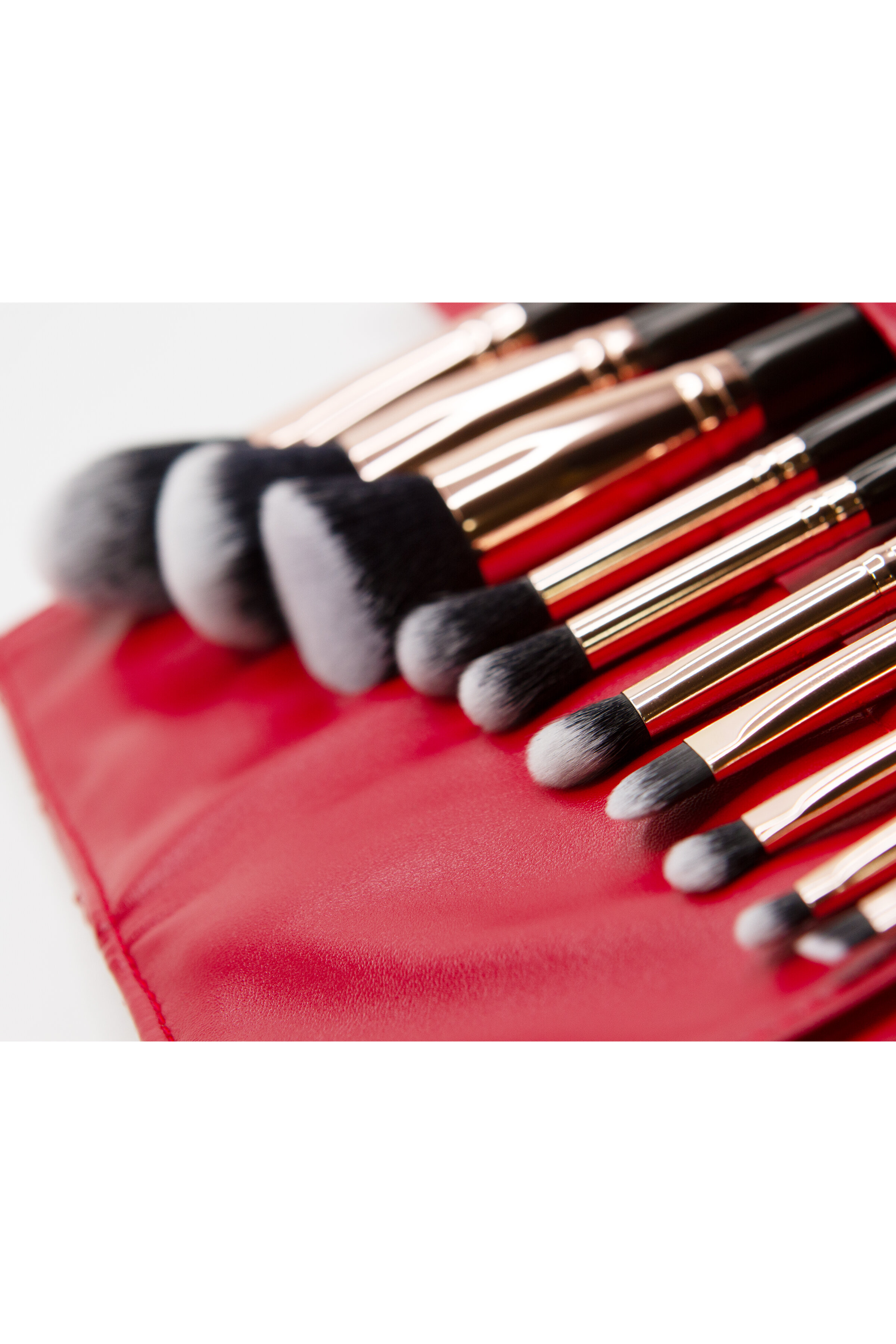 Soi 2 - Classic Red Ensemble Makeup brush set 10 pc Premium — la 